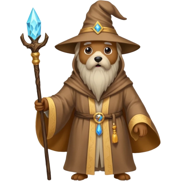 Dog wizard emoji