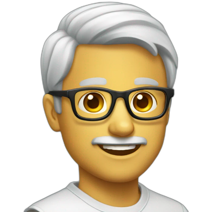 1 avec  des lunettes emoji