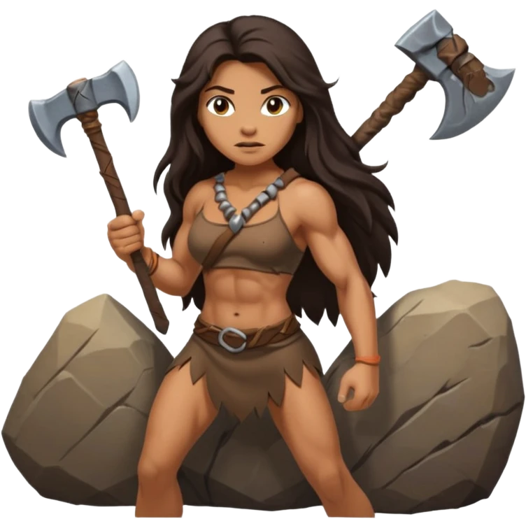 primal cave woman emoji