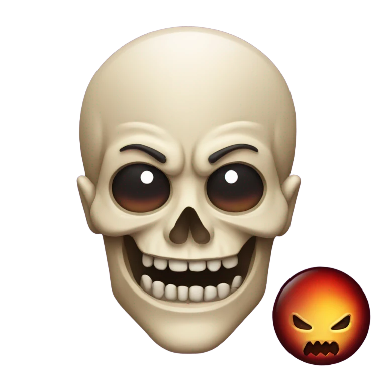 💀=😈 emoji