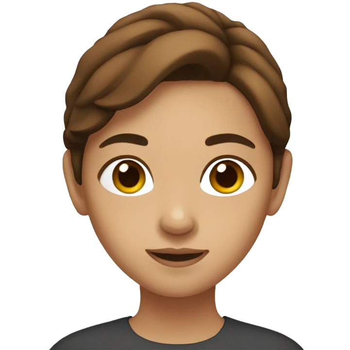girl with brown hair  emoji