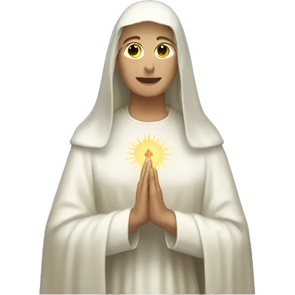 Marian apparition emoji