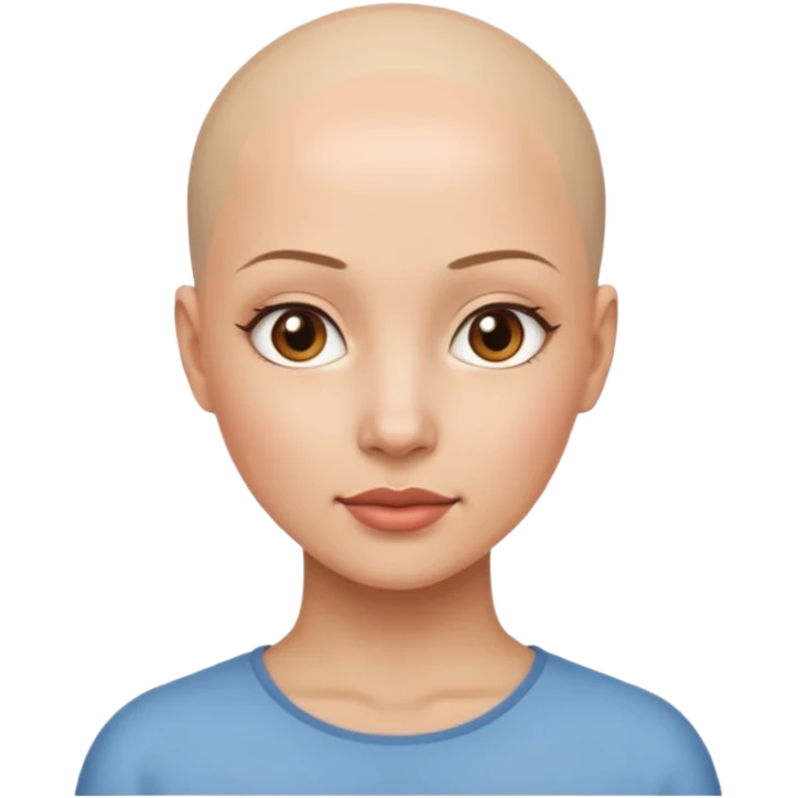 So she supposed to be bald and I kind of want her facing her side I still don’t kind of her body to show emoji