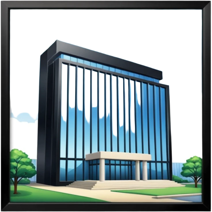 make the beautiful president's office building emoji