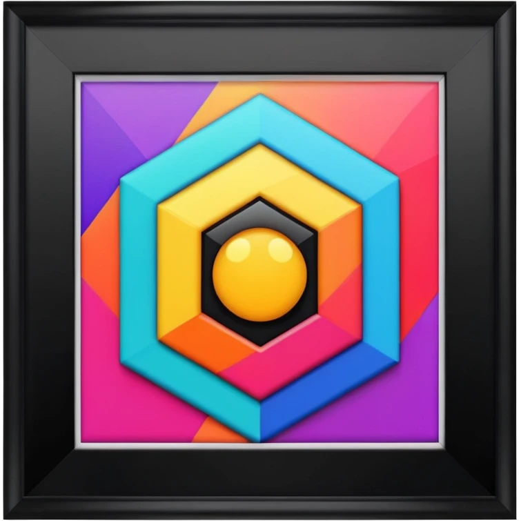 cool art in frame emoji