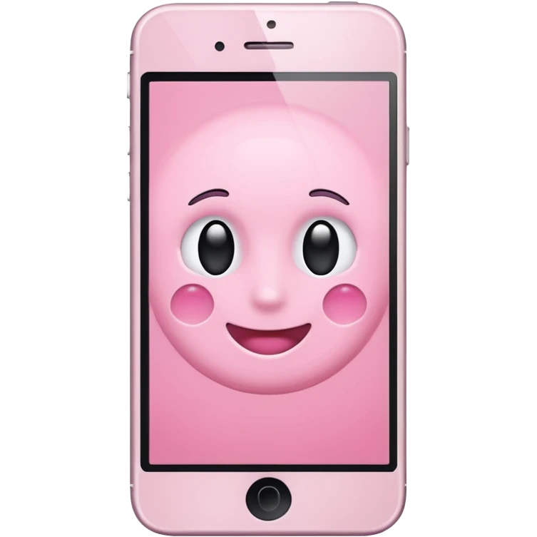 Aesthetic light pink iphone emoji