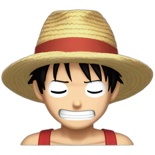 Luffy qui pleure emoji