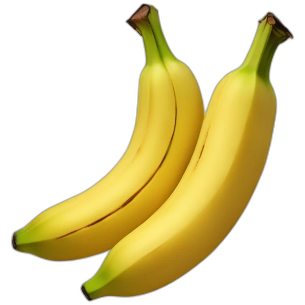 Banane très longe et coulante emoji