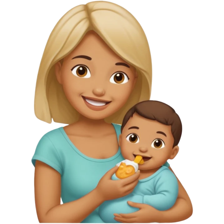 woman pretending to eat baby emoji