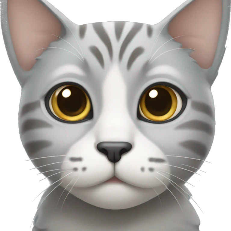 cat with big gray eyes emoji