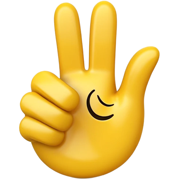 Apple-style 3D illustration of a single yellow emoji hand giving a thumbs up gesture, glossy and rounded, centered on a clean white background, soft shadow underneath, isolated and minimal design emoji