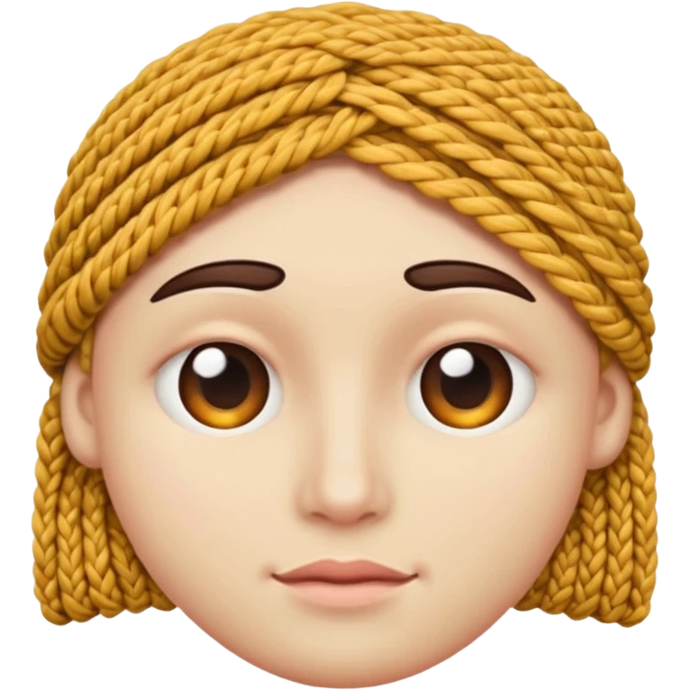 face look like knitted emoji