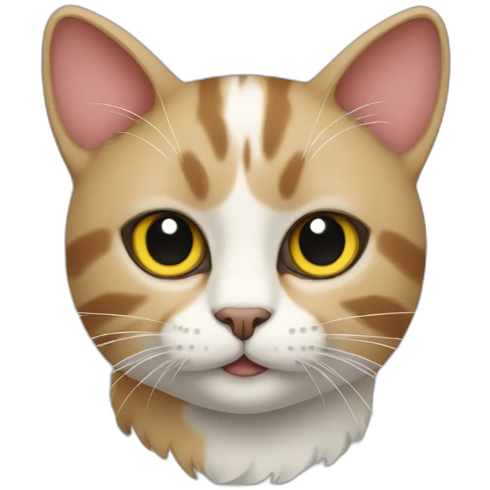 cat with calao colors emoji