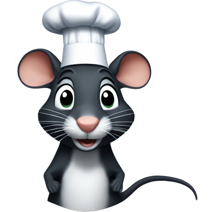 remy the rat from ratatouille chef hat emoji