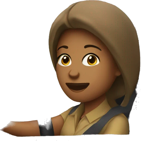 Woman driving car emoji