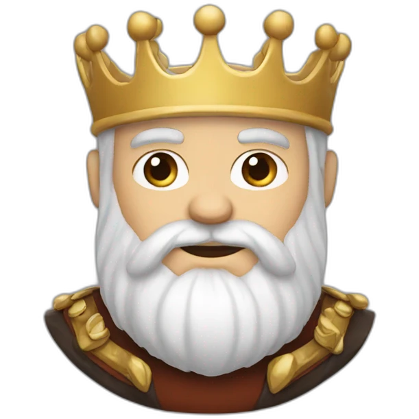 WHITE BEARD KING emoji