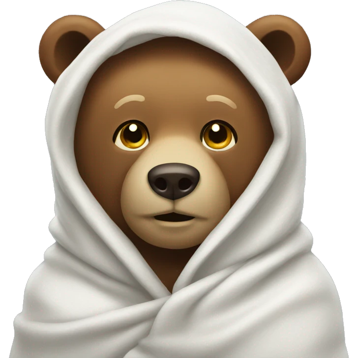 bear in towl emoji