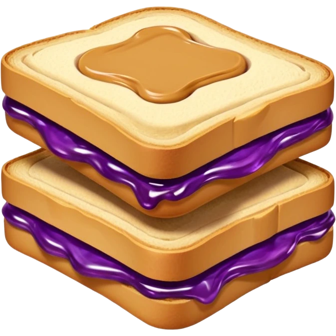 peanut butter & jelly sandwich  emoji