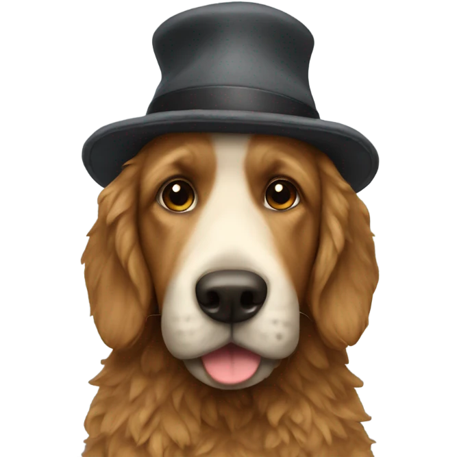Doodle with hat emoji