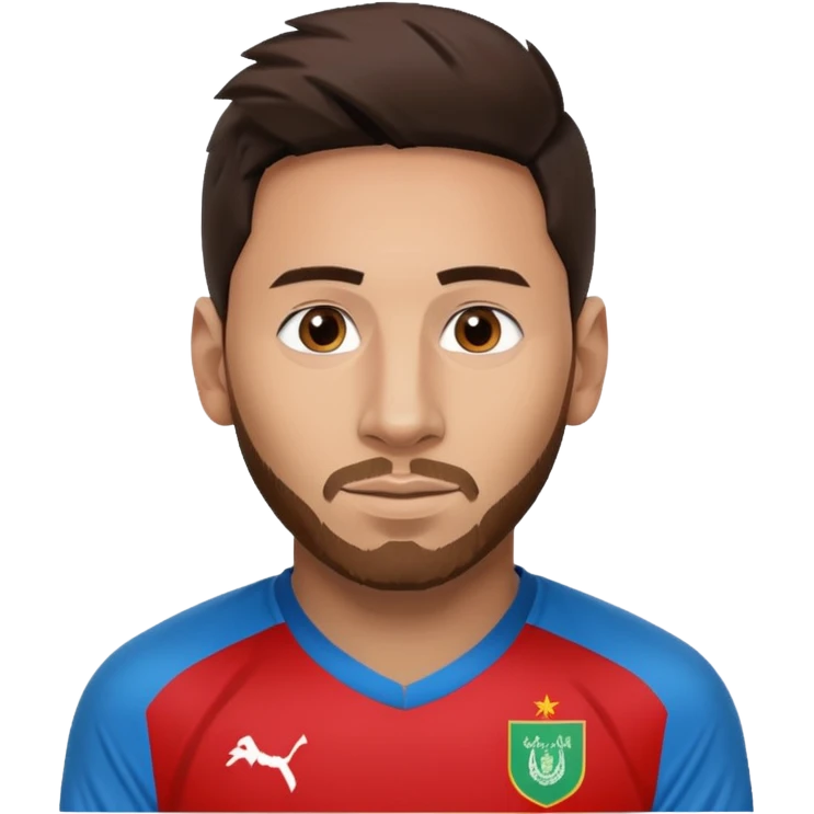 Messi with Afganistan emoji