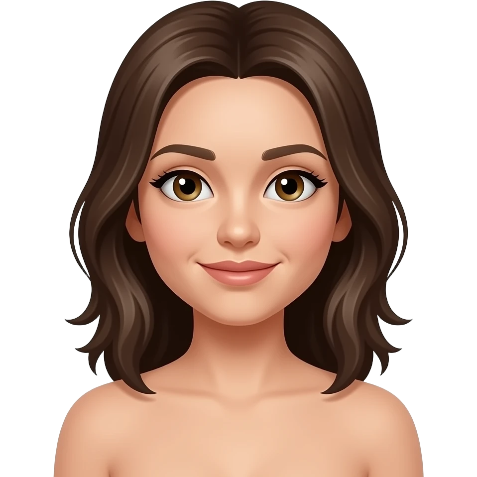 A girl that’s naked emoji