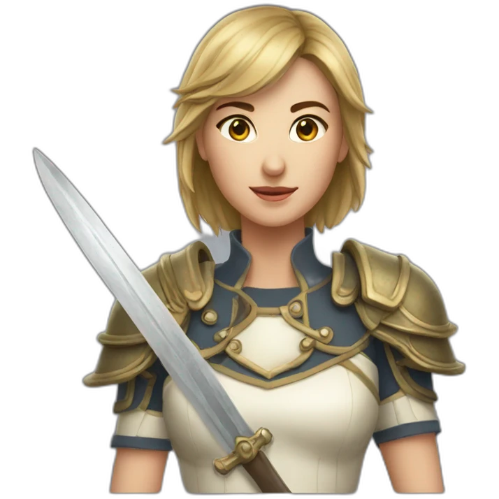 Lancer de marteau femme emoji