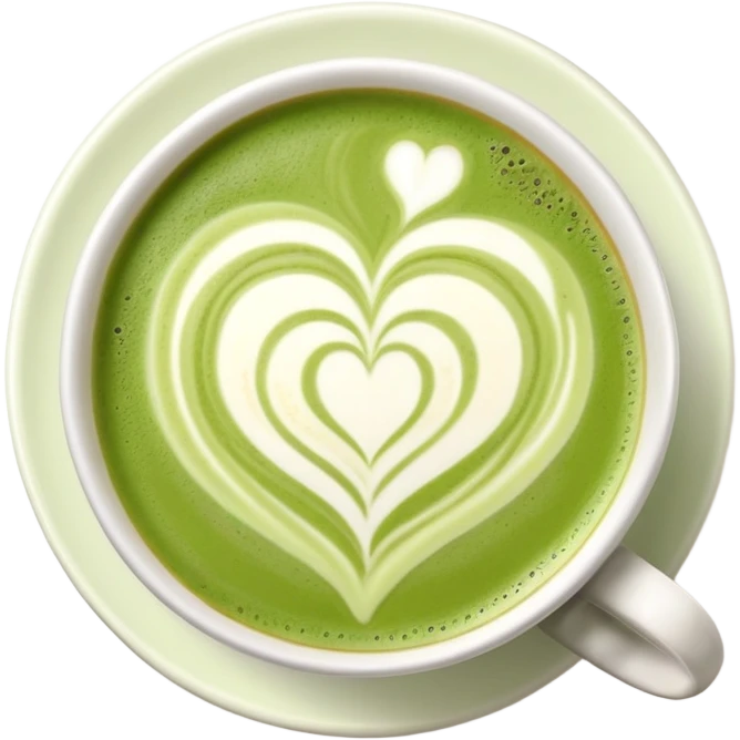 matcha latte art emoji