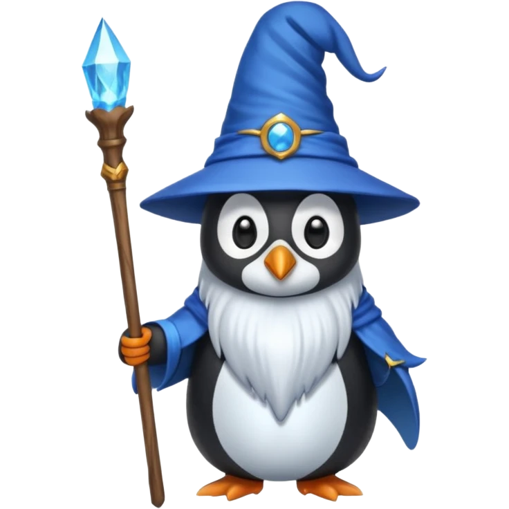 Penguin Wizard emoji