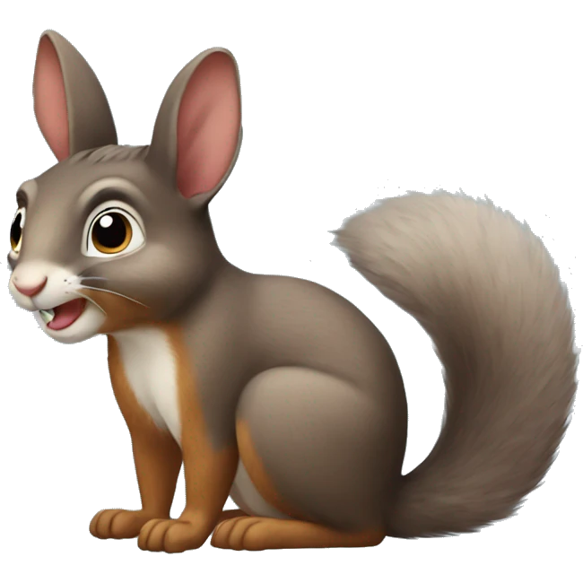 Half squirrel half rabbit emoji