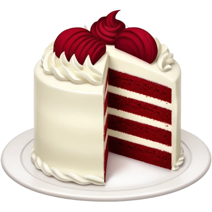 Red velvet cake emoji
