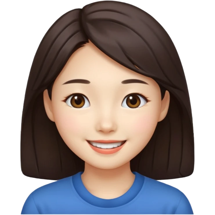 Cute korean girl  emoji