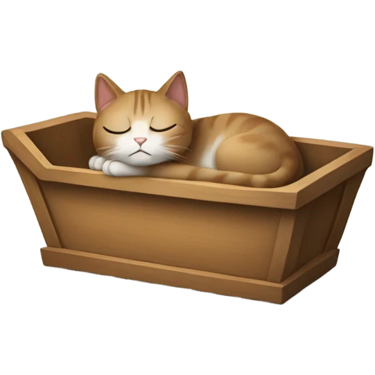Cat in a coffin emoji