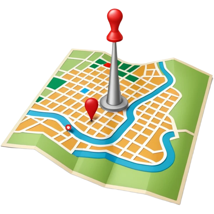 a map of vienna with a pin on it emoji