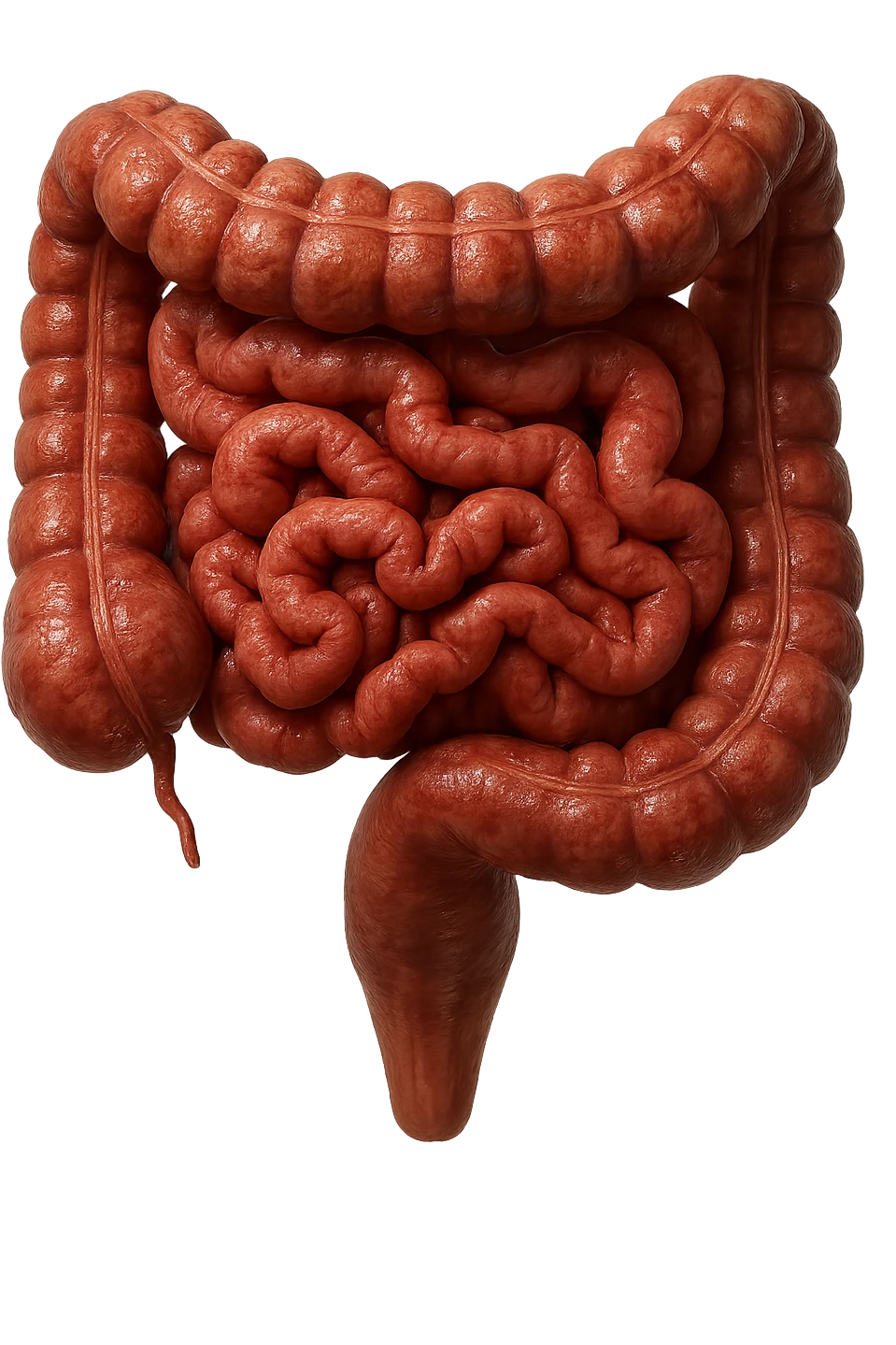 INTESTINO UMANO ANATOMICO REALISTICO, IPERREALISTICO 4K, NON DISEGNATO emoji