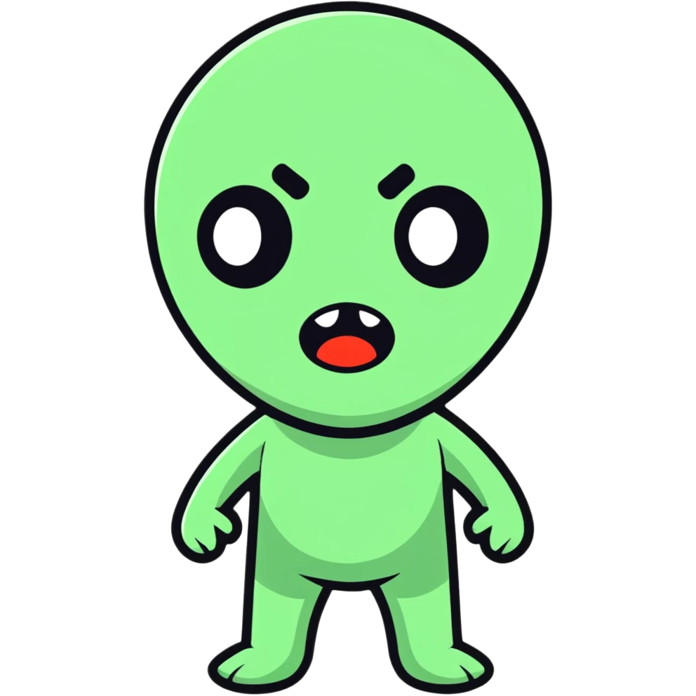 scared character emoji
