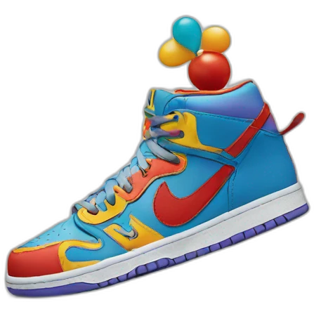 Clown wear nike shoes  emoji