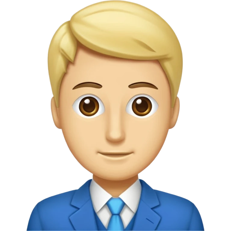 yakışıklı altın saçlı mavi gözlü damat yap emoji