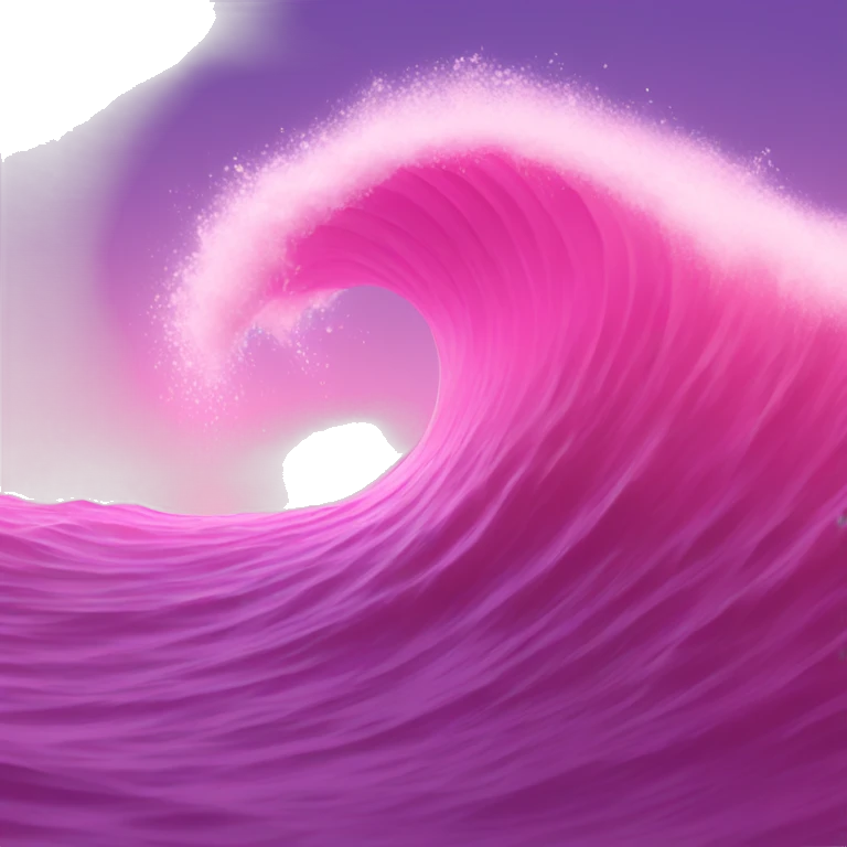 pink ocean wave emoji
