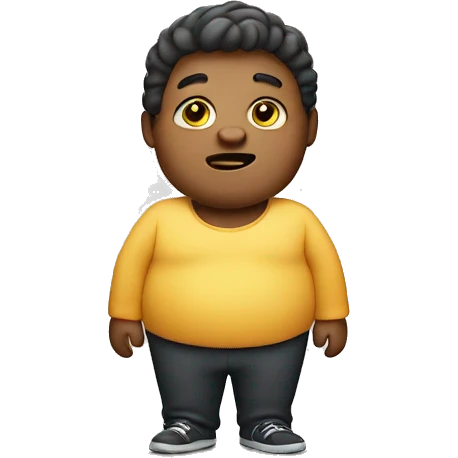 Fat person emoji