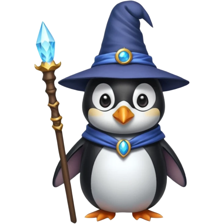 Penguin Wizard emoji
