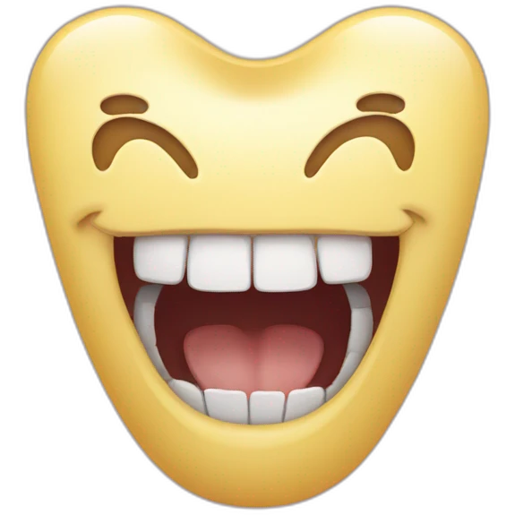 smiley emoji one black tooth emoji