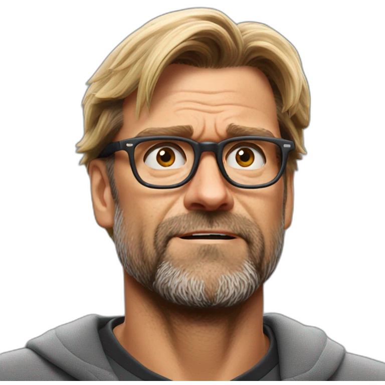 Jurgen Klopp shoulder shrug don't know emoji