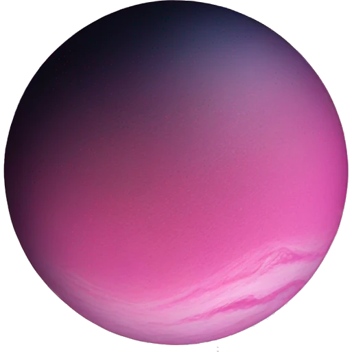 Pink planet emoji