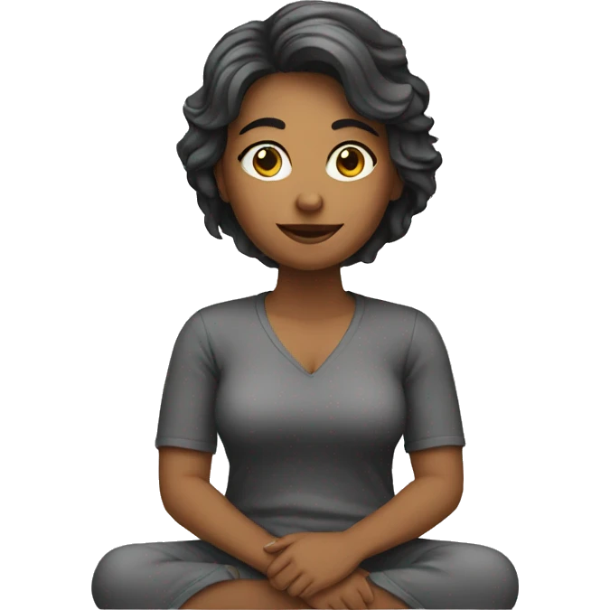 woman sitting down emoji