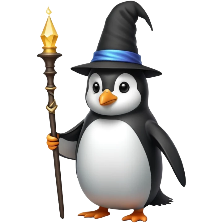 Penguin Wizard emoji