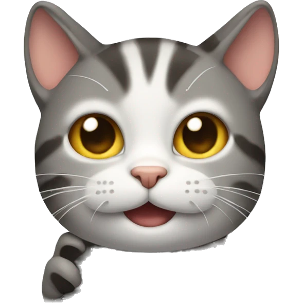 cat sticking up the middle finger  emoji
