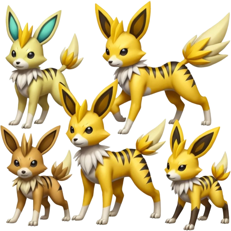 Meloetta-Renamon-Jolteon-Beedrill-Manectric-fusion emoji