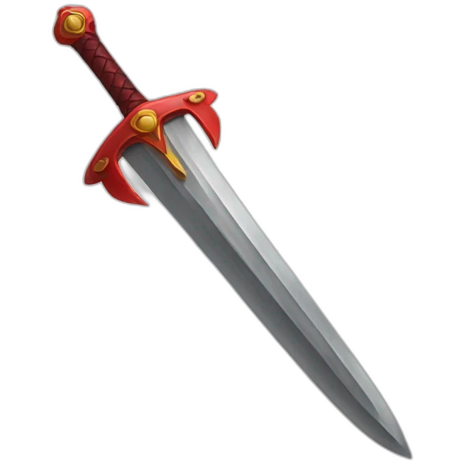 red sword emoji