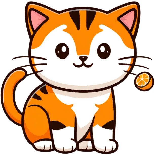 tangerine cat emoji