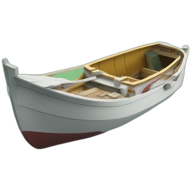 Bateau dans un lac emoji